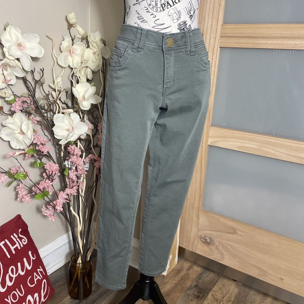 Democracy Ab Solution Skinny Jeans Womens 8 Green Stretch Slimming Pants Casual